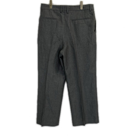 DRIES VAN NOTEN Gray Wool x Linen Trousers