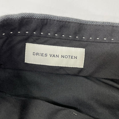DRIES VAN NOTEN ドリスヴァンノッテン グレー ウール×リネン スラックス ボトムス