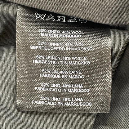DRIES VAN NOTEN Gray Wool x Linen Trousers