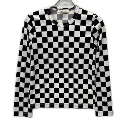 COMMEdesGARCONS コムデギャルソン 21SS GH-T010 チェッカー ロングスリーブ カットソー トップス