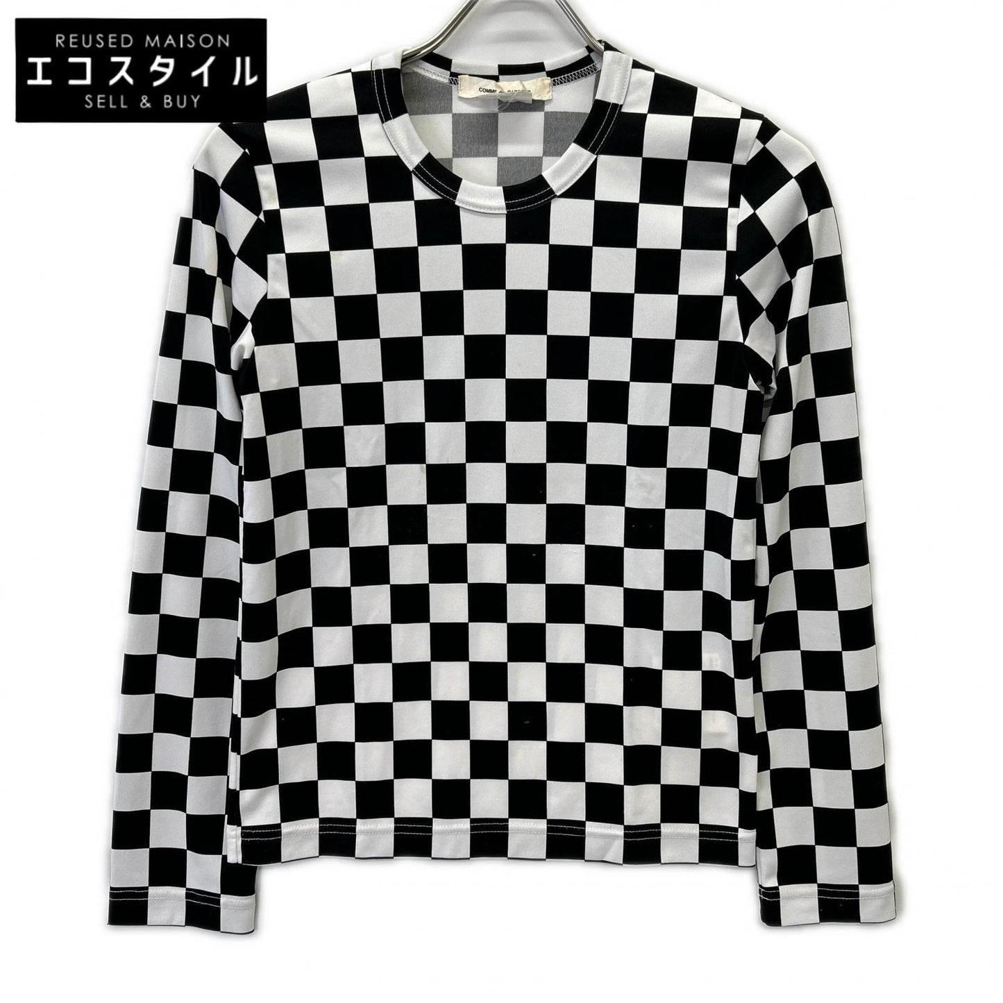 COMMEdesGARCONS コムデギャルソン 21SS GH-T010 チェッカー ロングスリーブ カットソー トップス