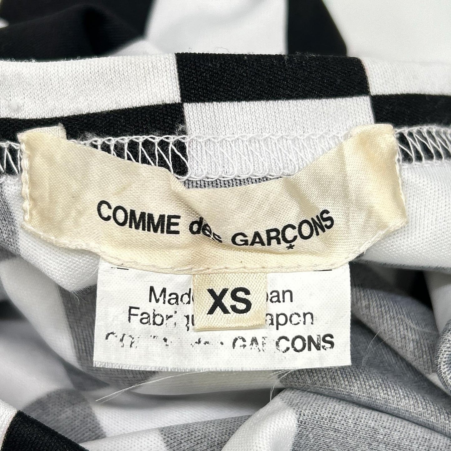 COMMEdesGARCONS コムデギャルソン 21SS GH-T010 チェッカー ロングスリーブ カットソー トップス