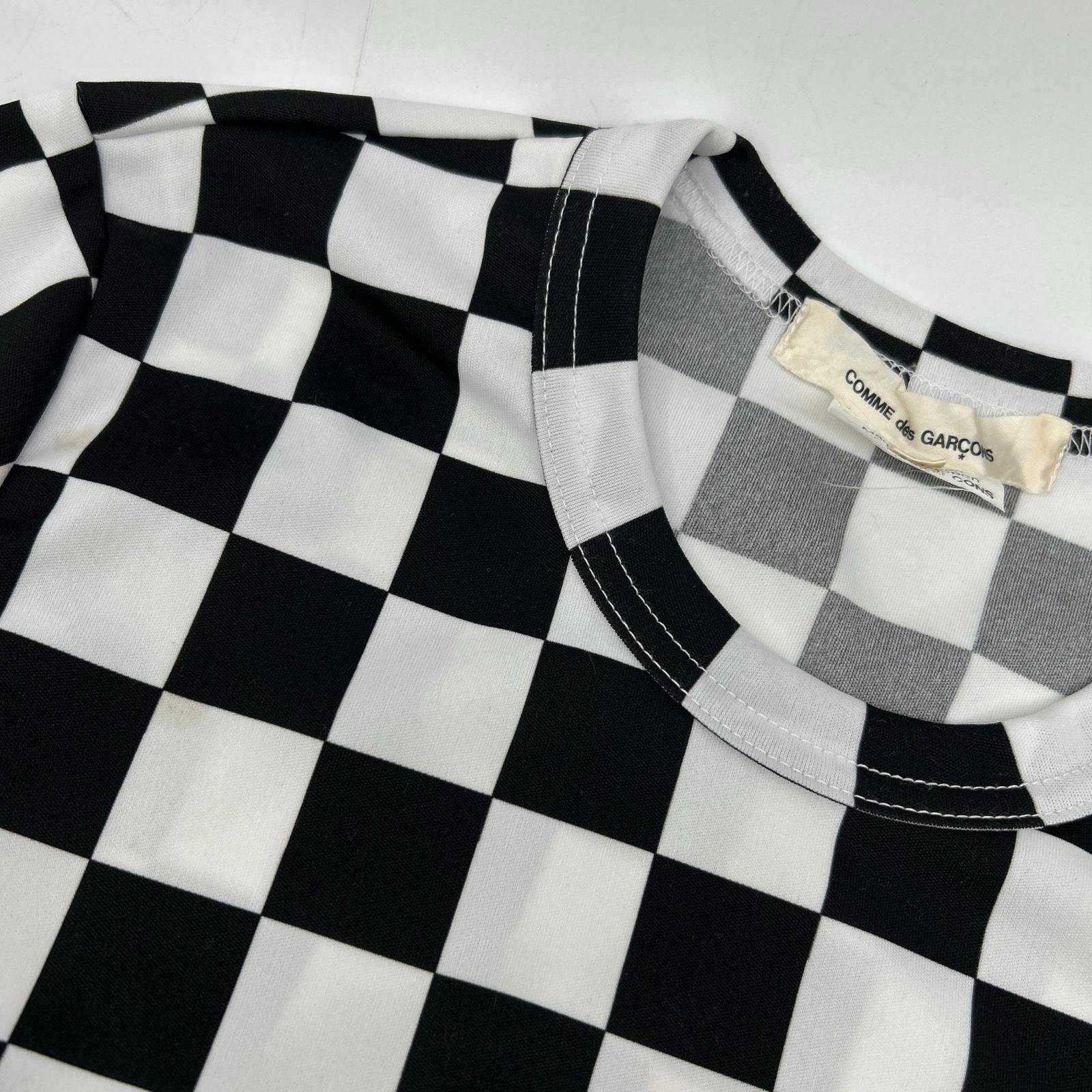 COMMEdesGARCONS コムデギャルソン 21SS GH-T010 チェッカー ロングスリーブ カットソー トップス
