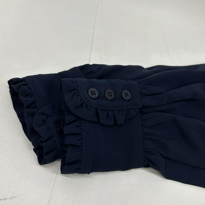 314-55-0650-7894 Navy Frill One-Piece Dress M Women's
