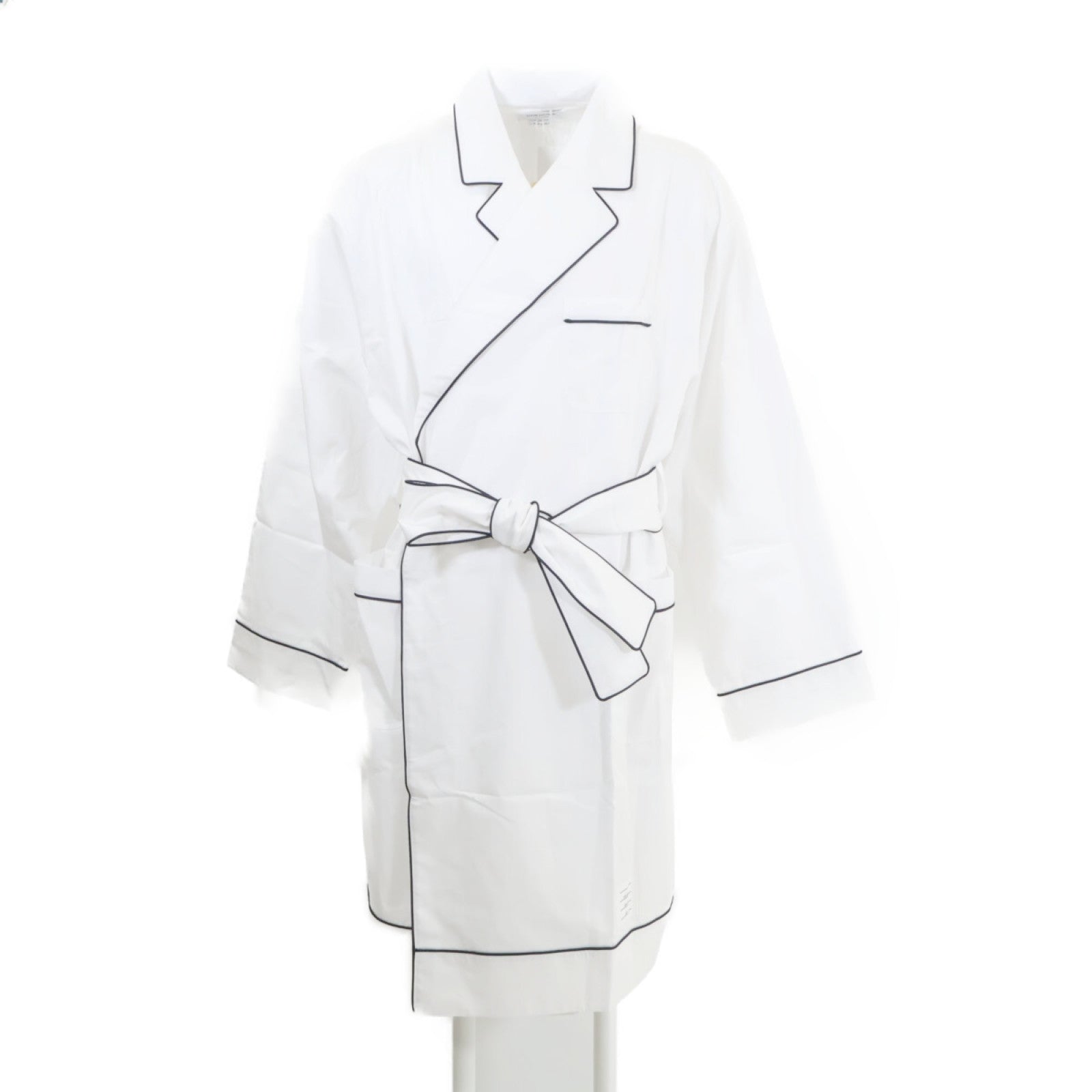 Unused New PATCH POCKET ROBE W/ PIPING IN POPLIN ROBE Other 4 Men's