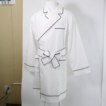 Unused New PATCH POCKET ROBE W/ PIPING IN POPLIN ROBE Other 4 Men's