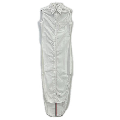 THOM BROWNE トムブラウン ホワイト オックスフォード ノースリーブ ワンピース ワンピース