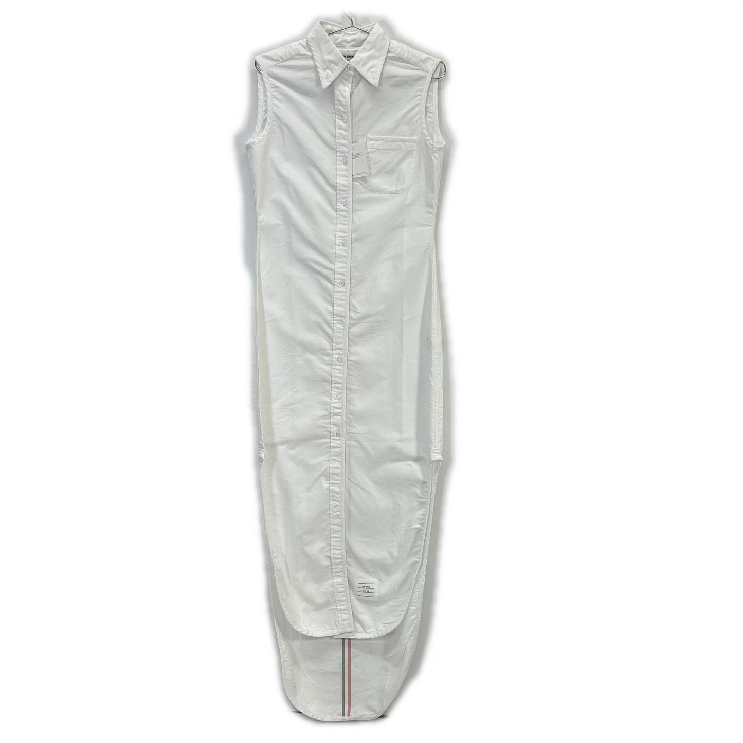 WHITE OXFORD SLEEVELESS DRESS Dress 36 Ladies