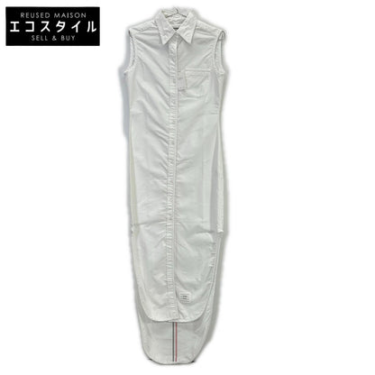 THOM BROWNE トムブラウン ホワイト オックスフォード ノースリーブ ワンピース ワンピース
