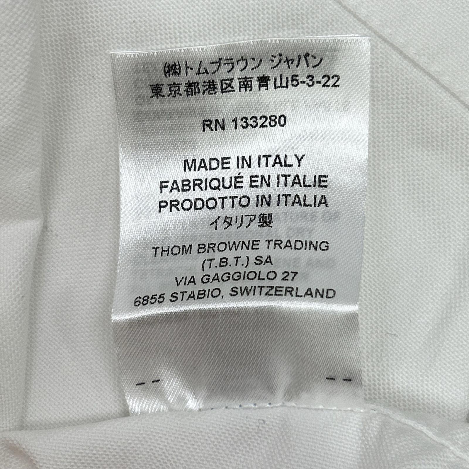 THOM BROWNE トムブラウン ホワイト オックスフォード ノースリーブ ワンピース ワンピース
