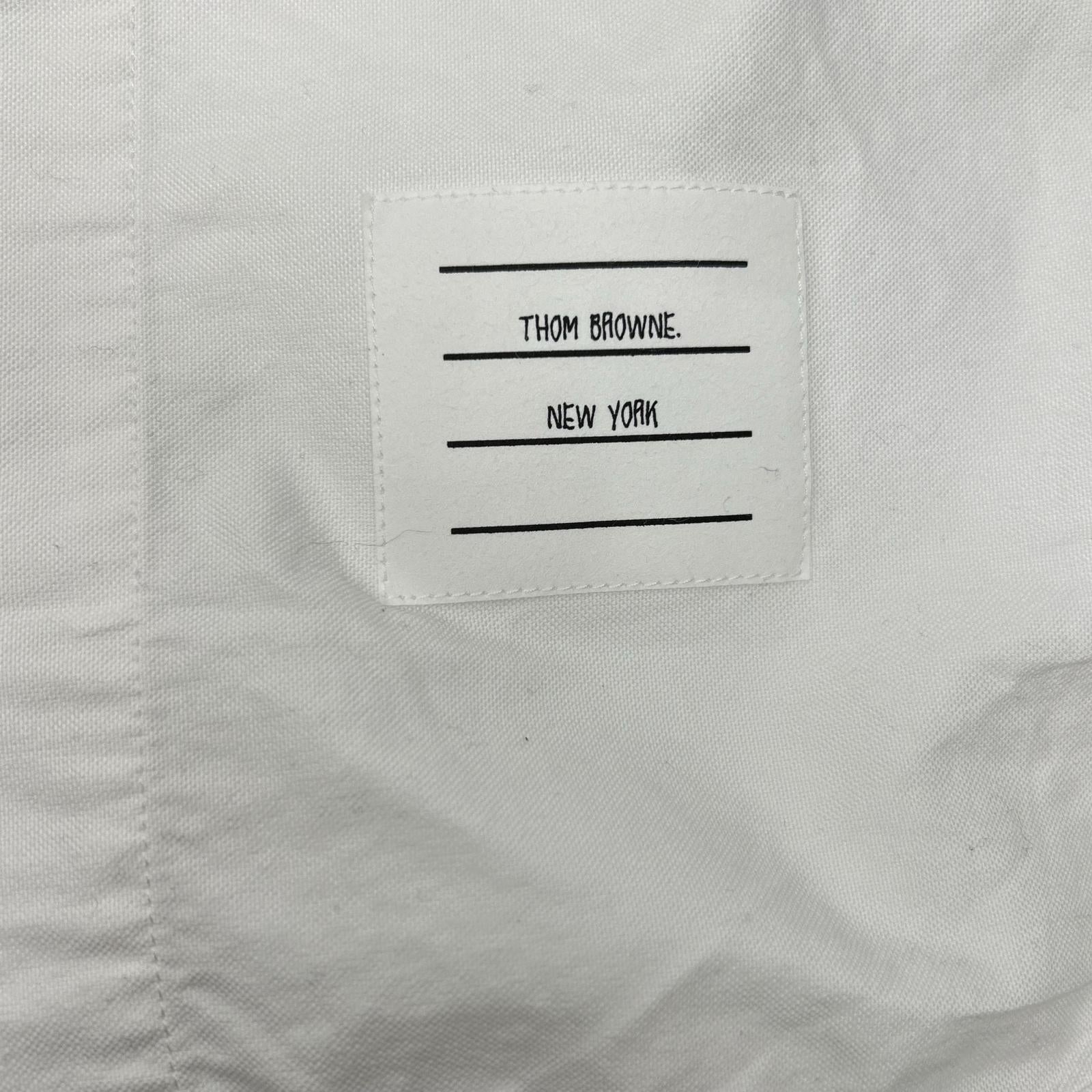 THOM BROWNE トムブラウン ホワイト オックスフォード ノースリーブ ワンピース ワンピース