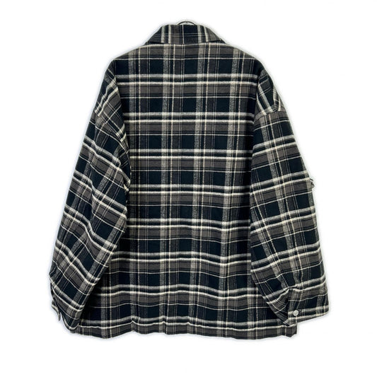 MGMFJ243111-931 Black Check Padded Jacket Jacket 03 Mens