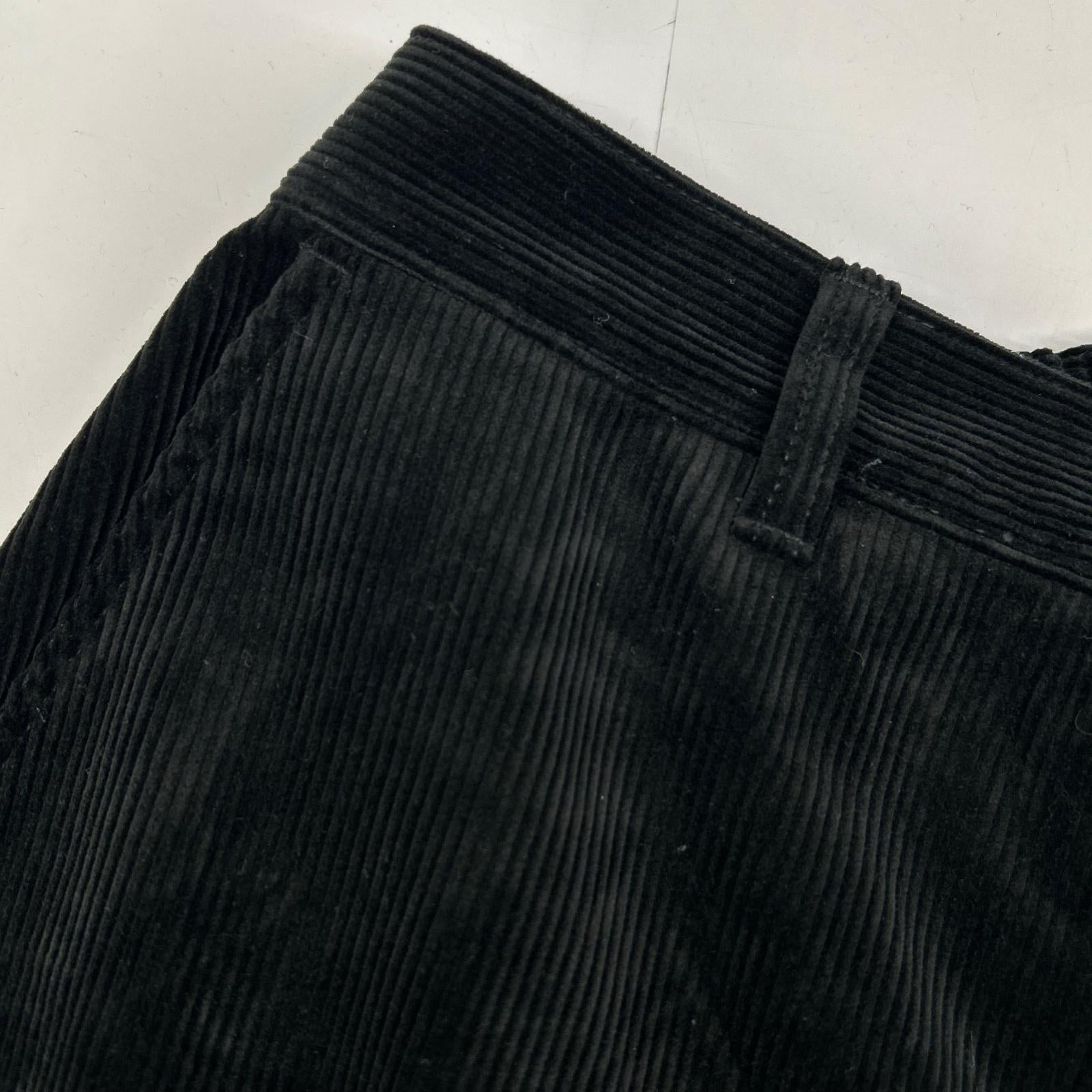 MGMFP221119-009 22AW Black Corduroy Wide Pants Bottoms 03 Men's