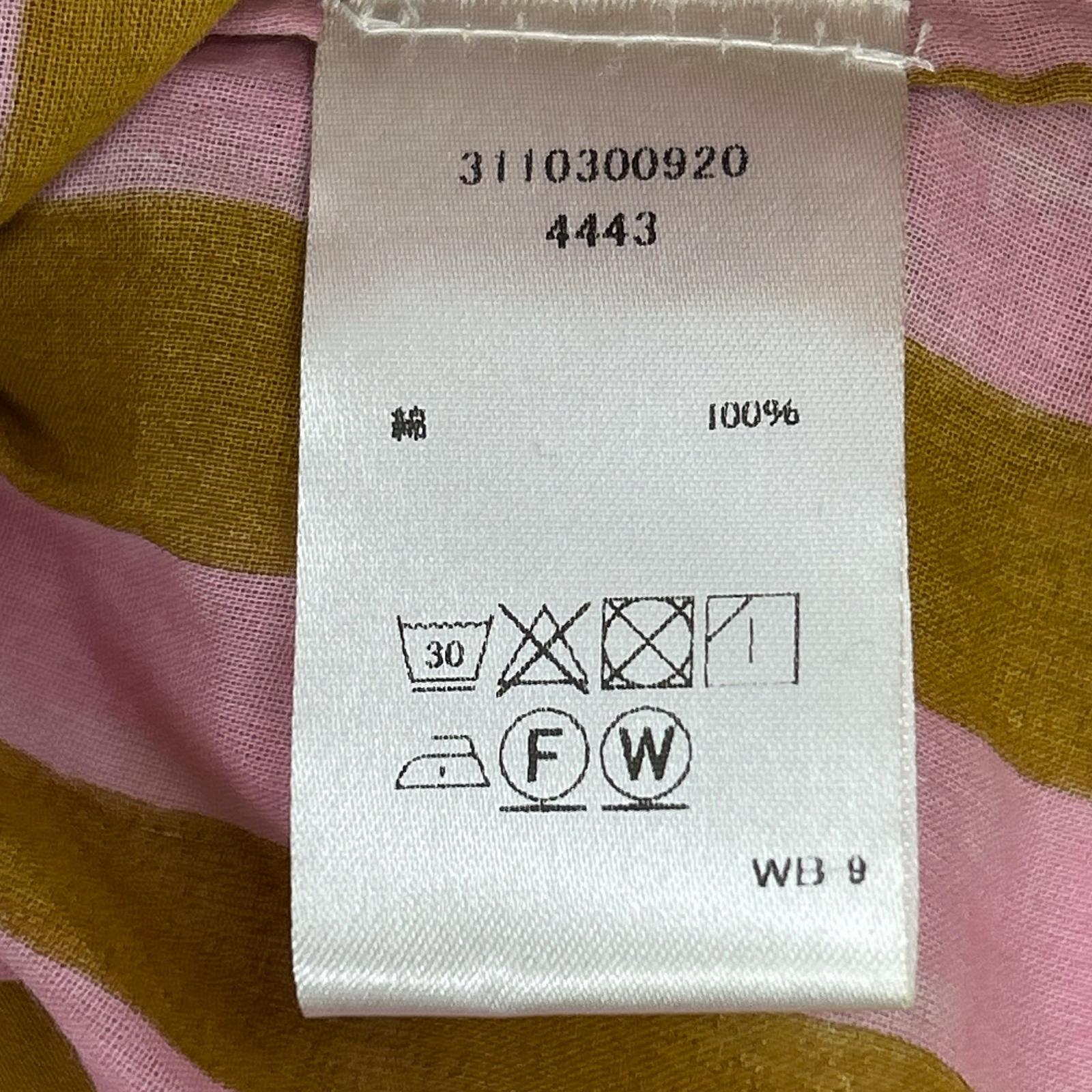 印度制 条纹 衬衫连衣裙 女式 S 码