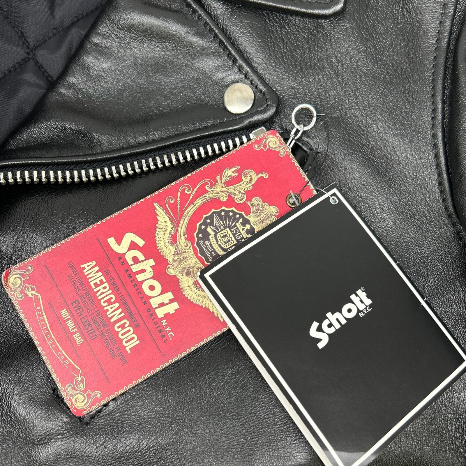 schott ショット 7826150003 ブラック ホースハイド ワンスター トール ダブルライダース ジャケット ジャケット