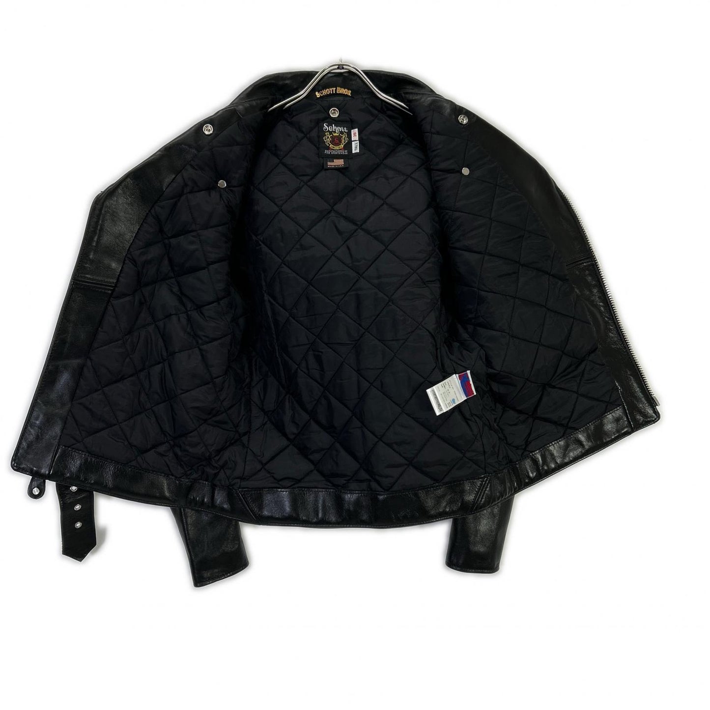 schott ショット 7826150003 ブラック ホースハイド ワンスター トール ダブルライダース ジャケット ジャケット