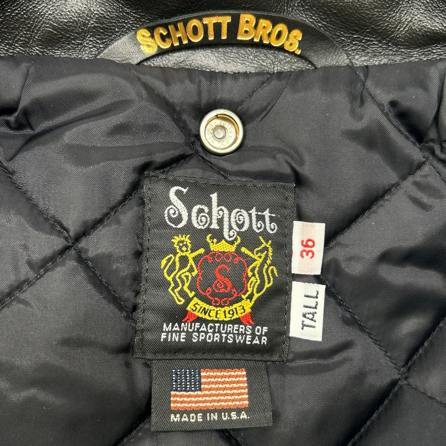 schott ショット 7826150003 ブラック ホースハイド ワンスター トール ダブルライダース ジャケット ジャケット