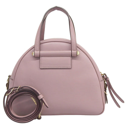 JIMMY CHOO ジミーチュウ 美品 ヴァレンヌ レザー 2WAY ハンドバッグ ショルダーバッグ レディース ピンクベージュ ハンドバッグ