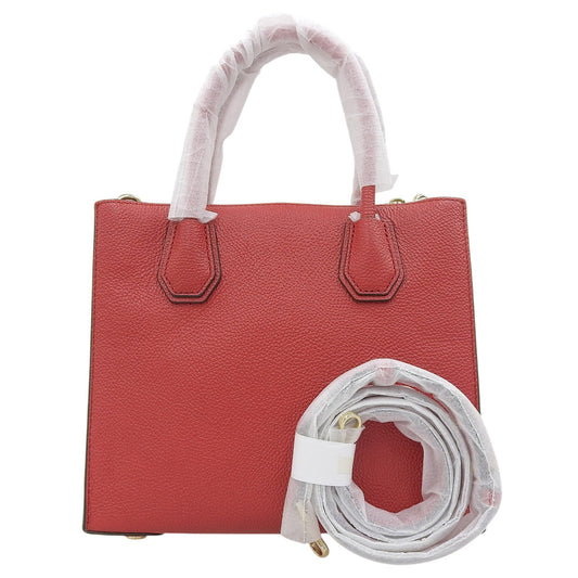 MICHAEL KORS Mercer 2-Way Bag Shoulder Bag Handbag Women's Red Shoulder Bag, Like New
