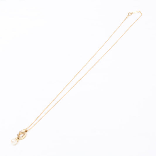 TIFFANY&Co. ティファニー 仕上げ済み 750 6.3㎜ ドアノック パール 10Pダイヤモンド ネックレス