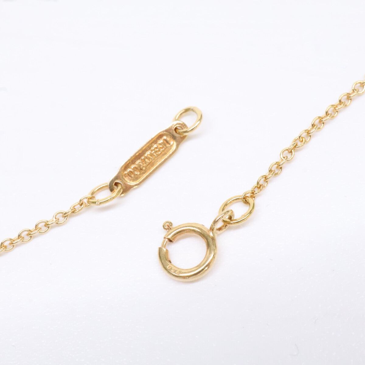 TIFFANY&Co. ティファニー 仕上げ済み 750 6.3㎜ ドアノック パール 10Pダイヤモンド ネックレス