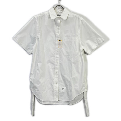 THOM BROWNE トムブラウン ホワイト ヘビーポプリン スーパサイズ ミニシャツワンピース ワンピース