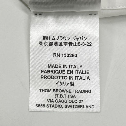 THOM BROWNE トムブラウン ホワイト ヘビーポプリン スーパサイズ ミニシャツワンピース ワンピース