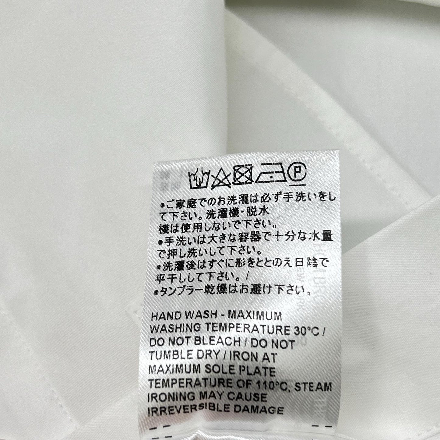 THOM BROWNE トムブラウン ホワイト ヘビーポプリン スーパサイズ ミニシャツワンピース ワンピース
