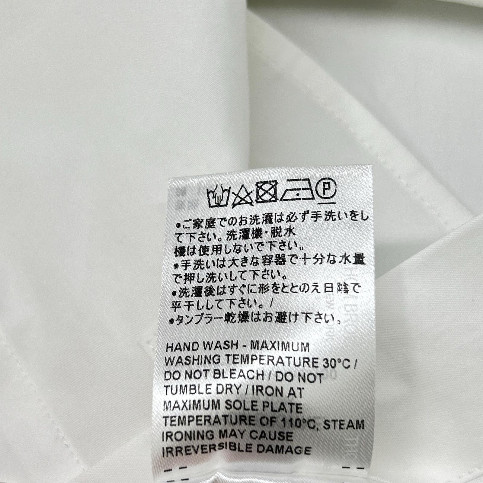 THOM BROWNE トムブラウン ホワイト ヘビーポプリン スーパサイズ ミニシャツワンピース ワンピース