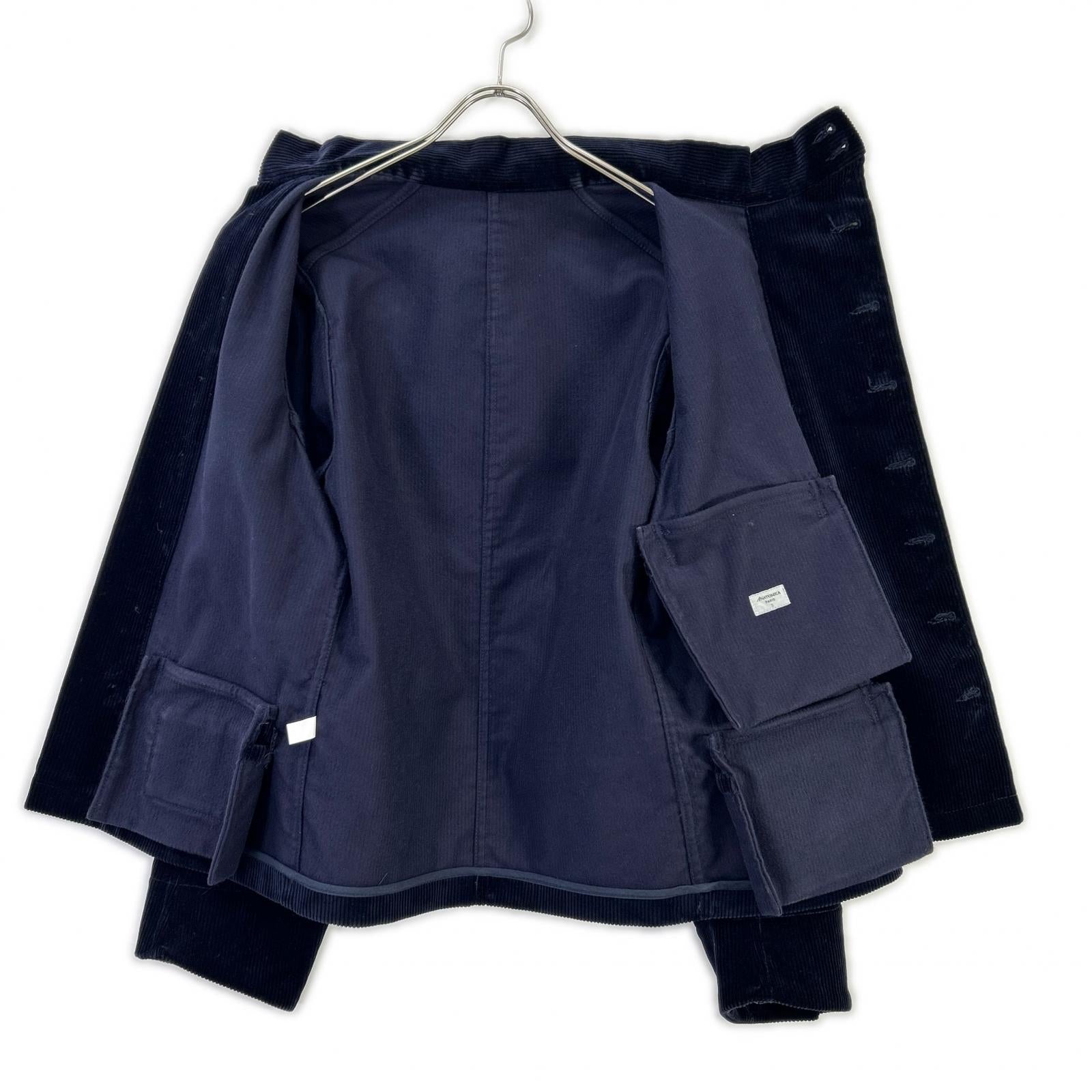 Navy French English Heavy Corduroy 1839 Jacket S Men's