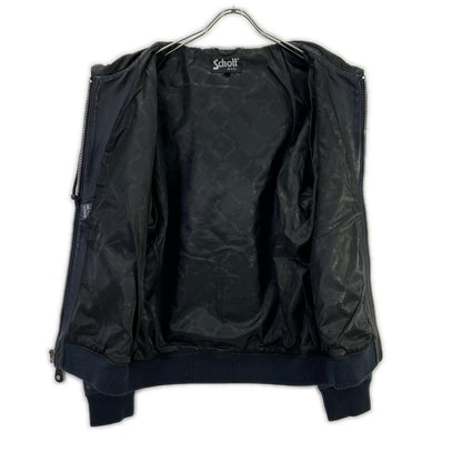 SCHOTT ショット 3111054 ネイビー レザー パーカー トップス