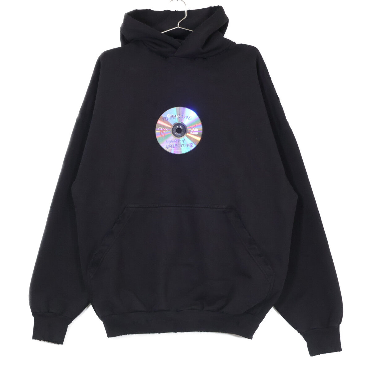 BALENCIAGA 巴黎世家 【日本国内正品/23年款】739024 VALENTINE CD HOODIE 套头连帽衫 上衣