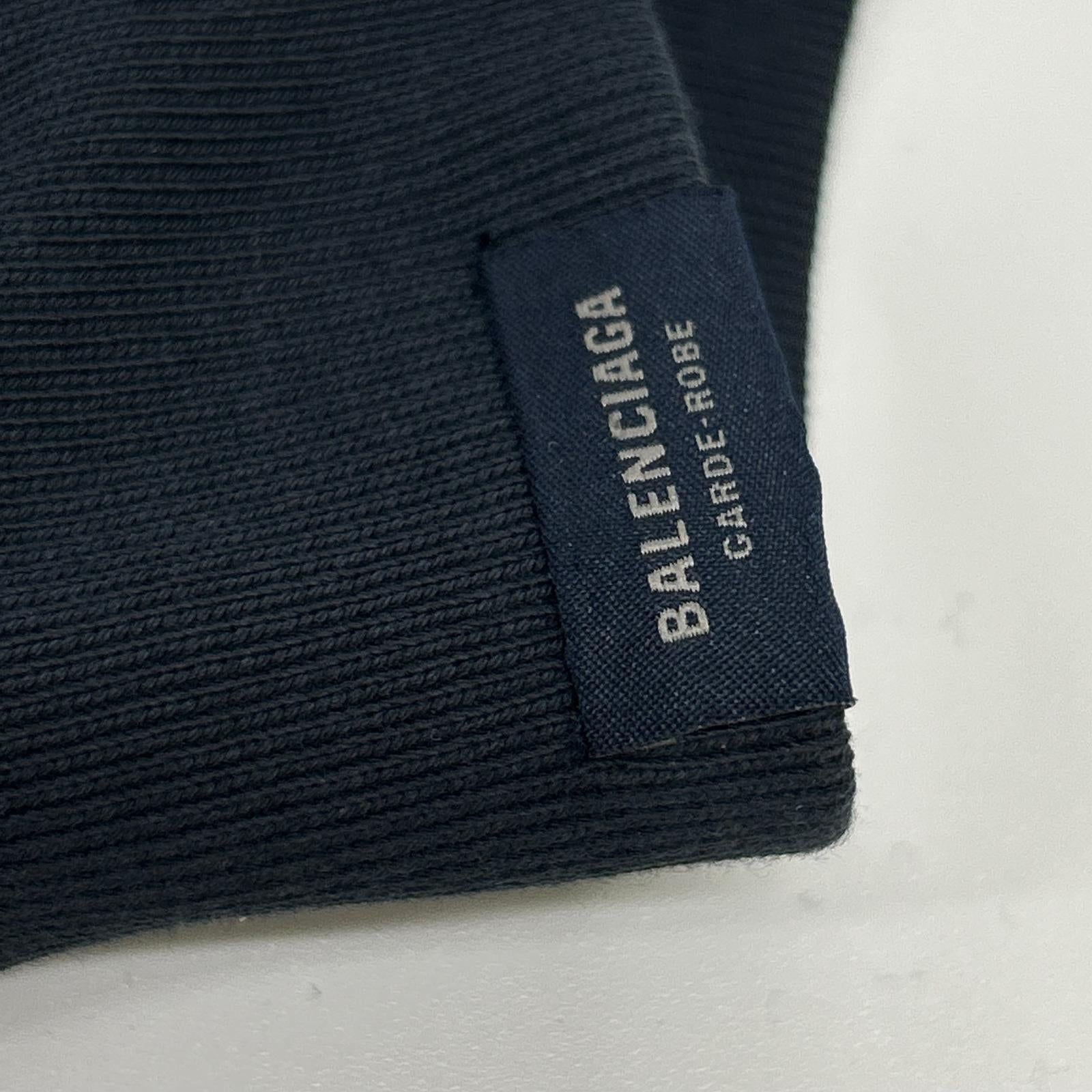 BALENCIAGA バレンシアガ 773282 ブラック GARDE-ROBE スウェット トップス