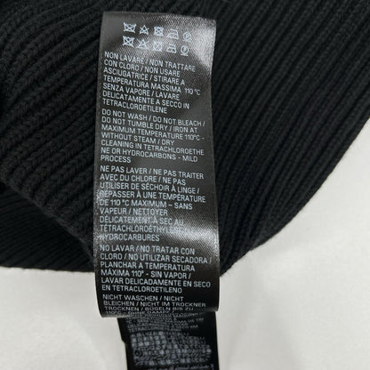 BALENCIAGA バレンシアガ 812125 ブラック コットン ウール ストレッチ クルーネック ニット トップス
