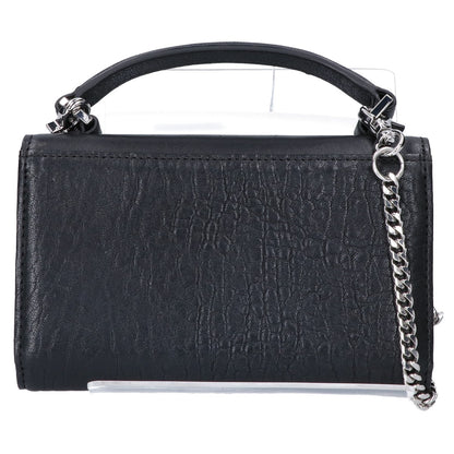 DIESEL ディーゼル ブラック レザー チェーンショルダーウォレット 長財布（小銭入れあり）