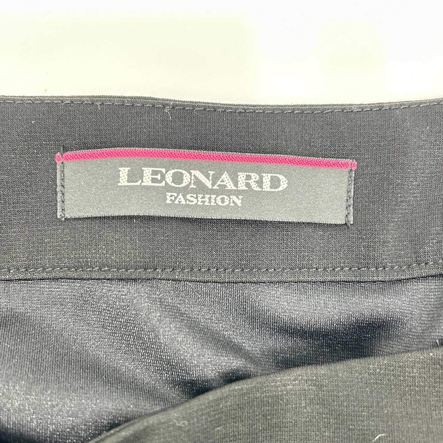 LEONARD レオナール 0162271 ブラック サイドライン ラップスカート スカート