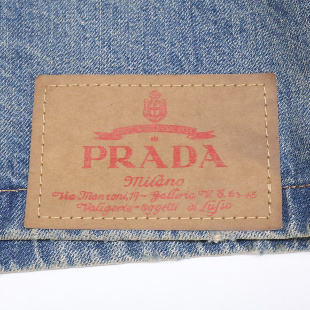 PRADA プラダ 【新品/国内正規/25年製】GEC068 デニム ボーリングシャツ トップス