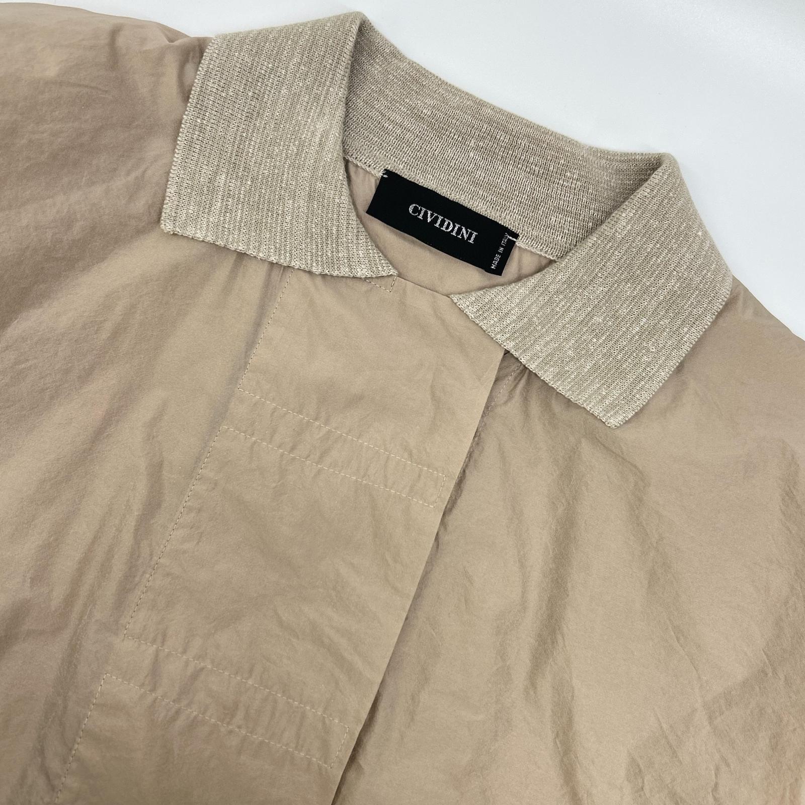 CIVIDINI Cividini 米色针织拼接风衣 外套