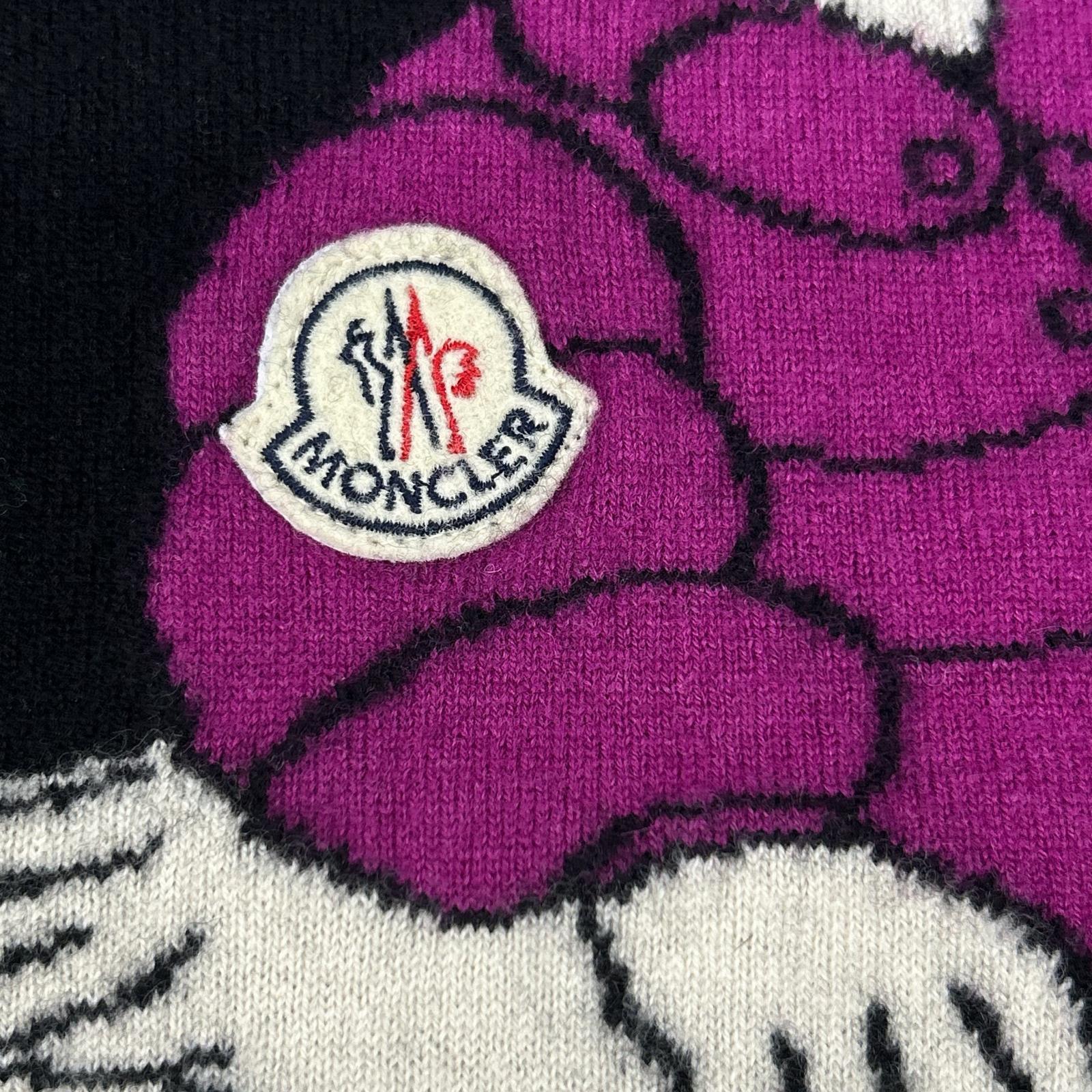 MONCLER モンクレール ブラック カシミヤ混 クルーネックニット トップス
