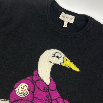 MONCLER モンクレール ブラック カシミヤ混 クルーネックニット トップス