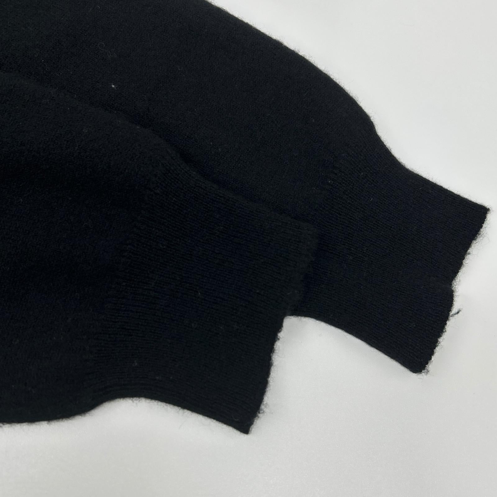 MONCLER モンクレール ブラック カシミヤ混 クルーネックニット トップス