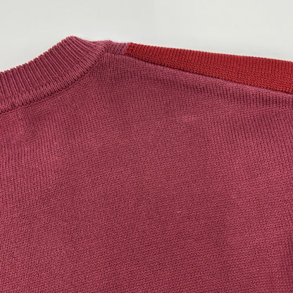 ISSEY MIYAKE MEN イッセイミヤケメン ME01KN198 ボルドー クルーネックニット トップス