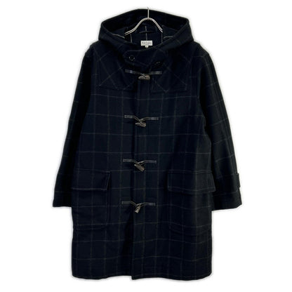 PaulSmith ポールスミス ブラック ウインドーペーン ウール ダッフルコート コート