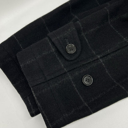 PaulSmith ポールスミス ブラック ウインドーペーン ウール ダッフルコート コート
