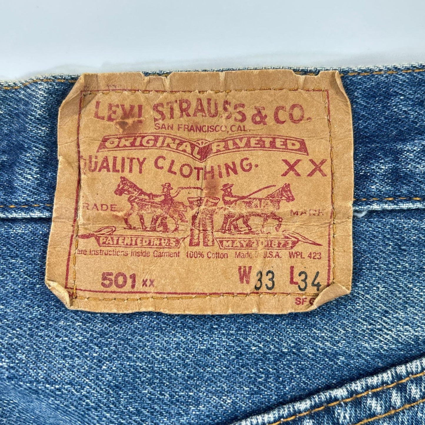 LEVI'S リーバイス 501-0000 501XX 80年代後期 スモールe デニムパンツ ボトムス