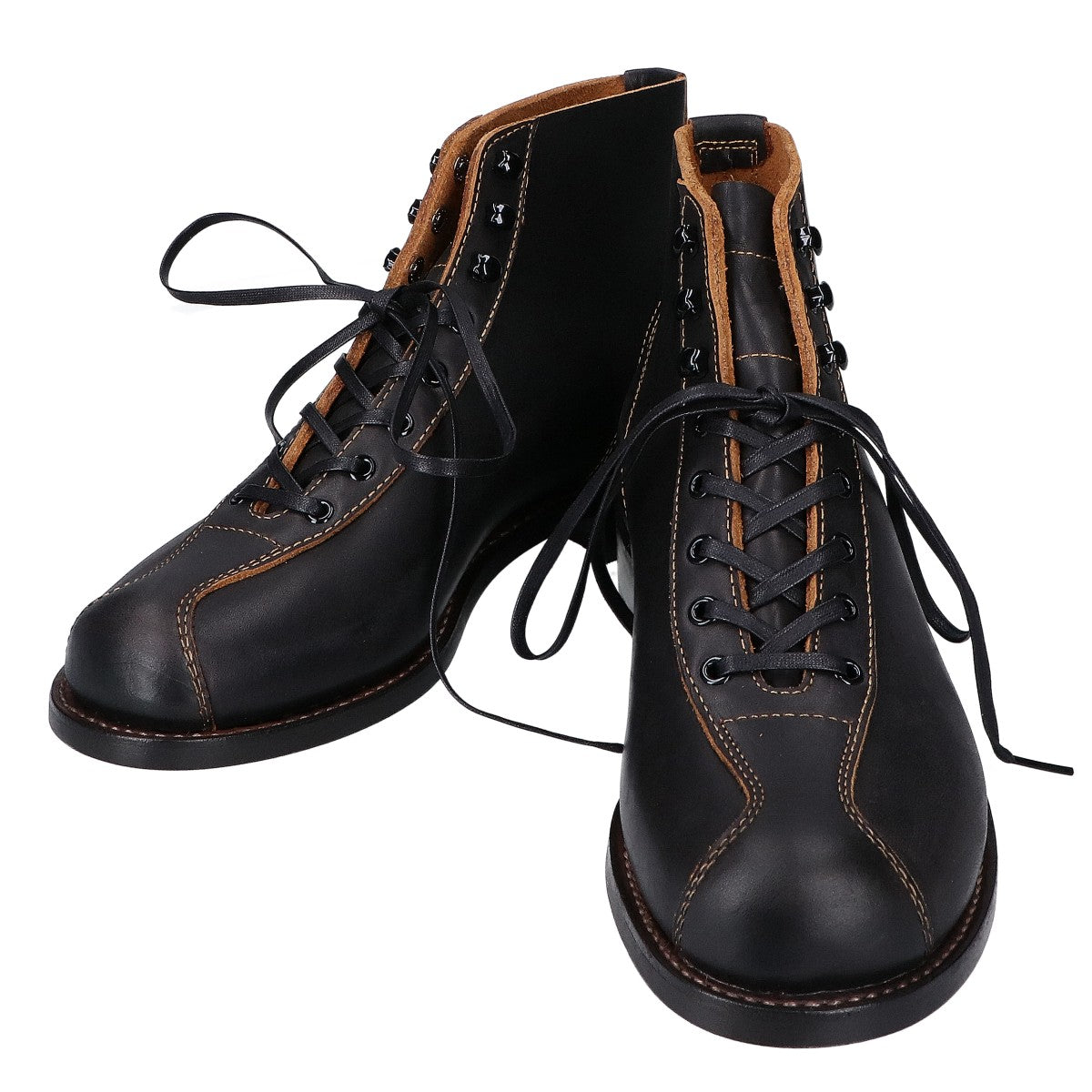 The 2 Monkeys ザツーモンキーズ 【新品同様】TM12952 RANDONNEE Gunmetal レースアップ ブーツ シューズ