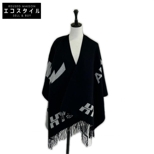 HYSTERIC GLAMOUR ヒステリックグラマー 02203QC02996 ブラック ロゴ ポンチョ ポンチョ ケープ