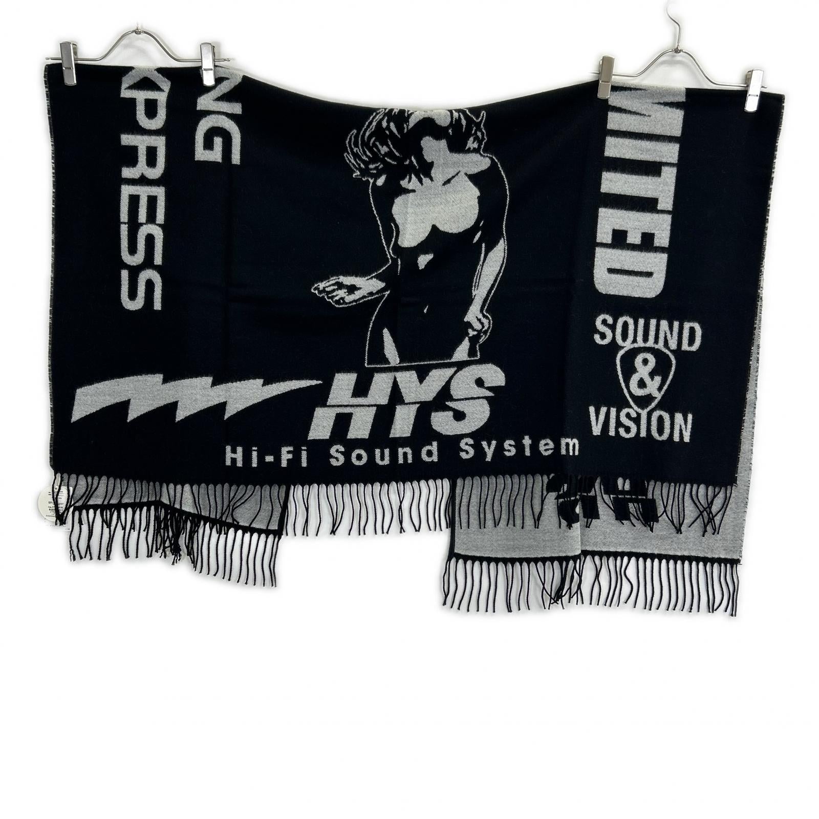 HYSTERIC GLAMOUR ヒステリックグラマー 02203QC02996 ブラック ロゴ ポンチョ ポンチョ ケープ