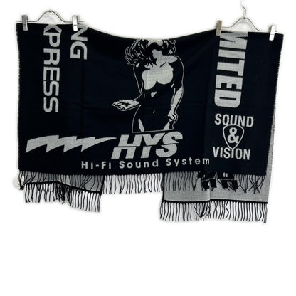 HYSTERIC GLAMOUR ヒステリックグラマー 02203QC02996 ブラック ロゴ ポンチョ ポンチョ ケープ