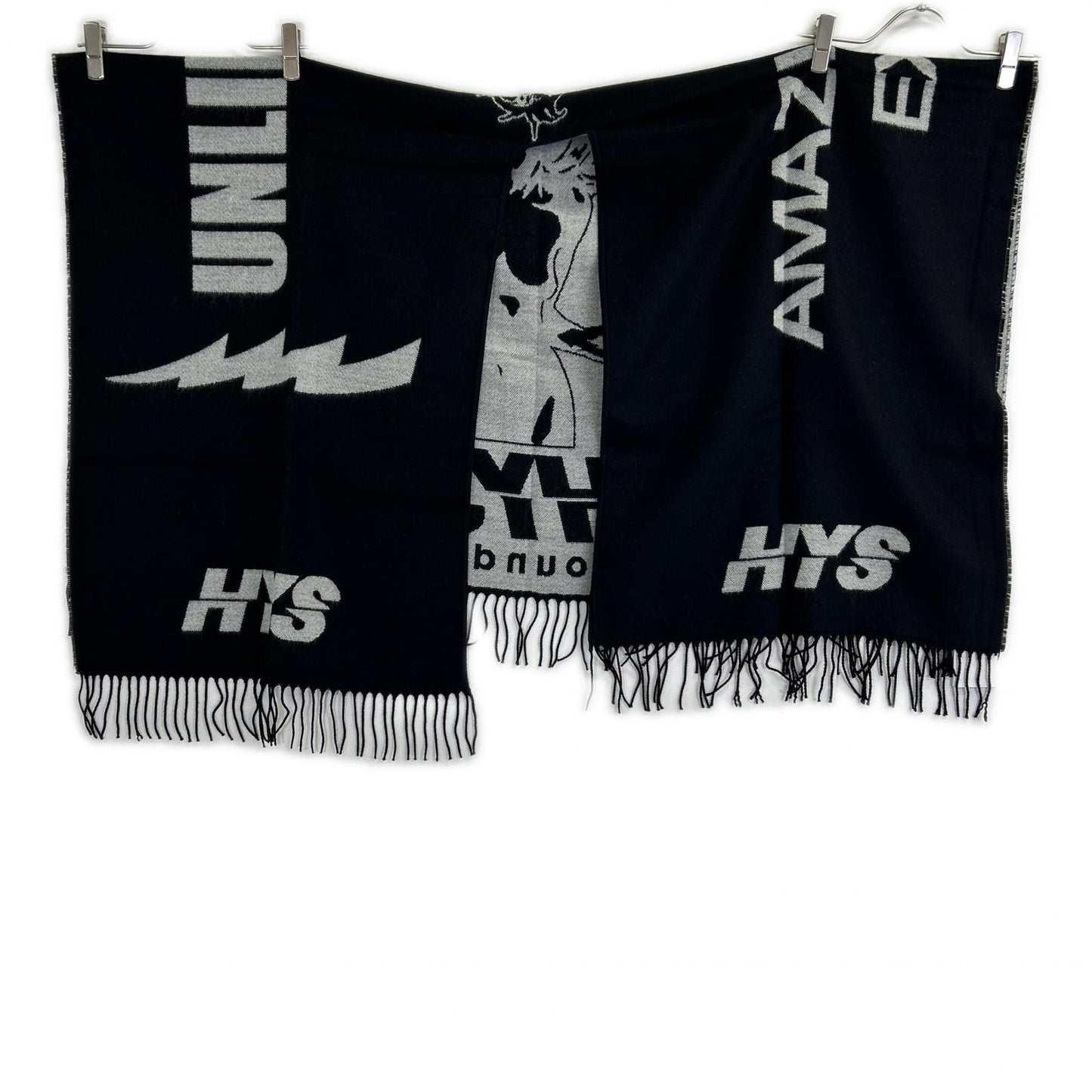 HYSTERIC GLAMOUR ヒステリックグラマー 02203QC02996 ブラック ロゴ ポンチョ ポンチョ ケープ